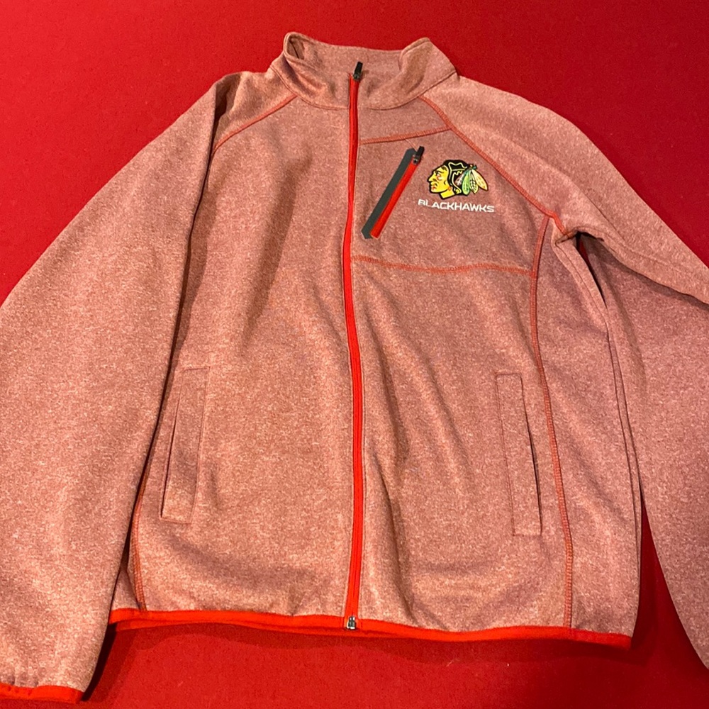 Mens Chicago Blackhawks Long Sleeve Fullzip